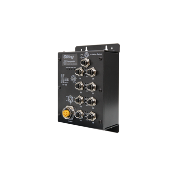 TGXPS-1080-M12-24V EN50155 8-port unmanaged PoE Ethernet switch